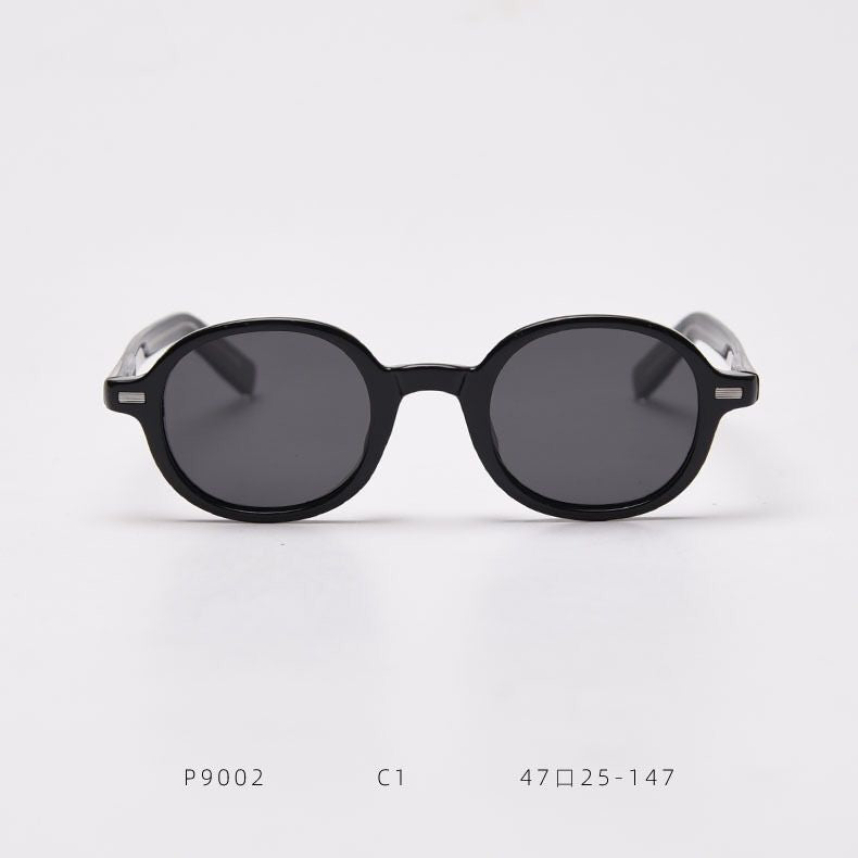 Gafas de sol polarizadas retro coreanas con marco ovalado