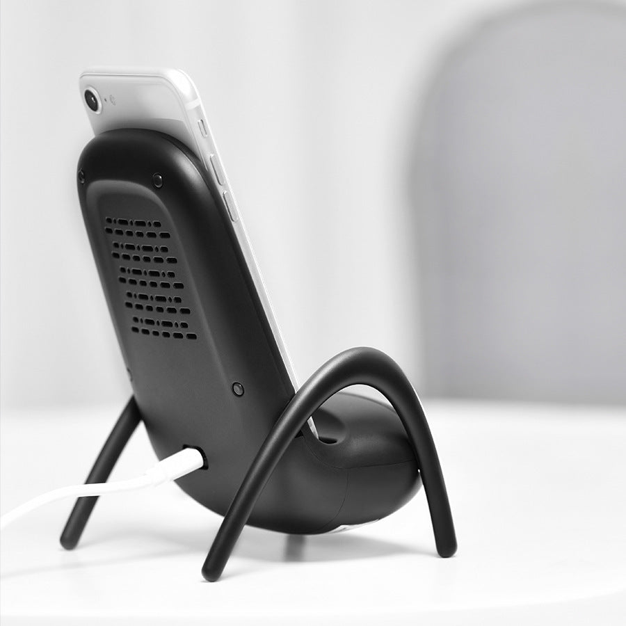 Cargador inalámbrico rápido Kawaii,para celular en escritorio, lindo soporte amplificado con soporte de seguridad múltiple.