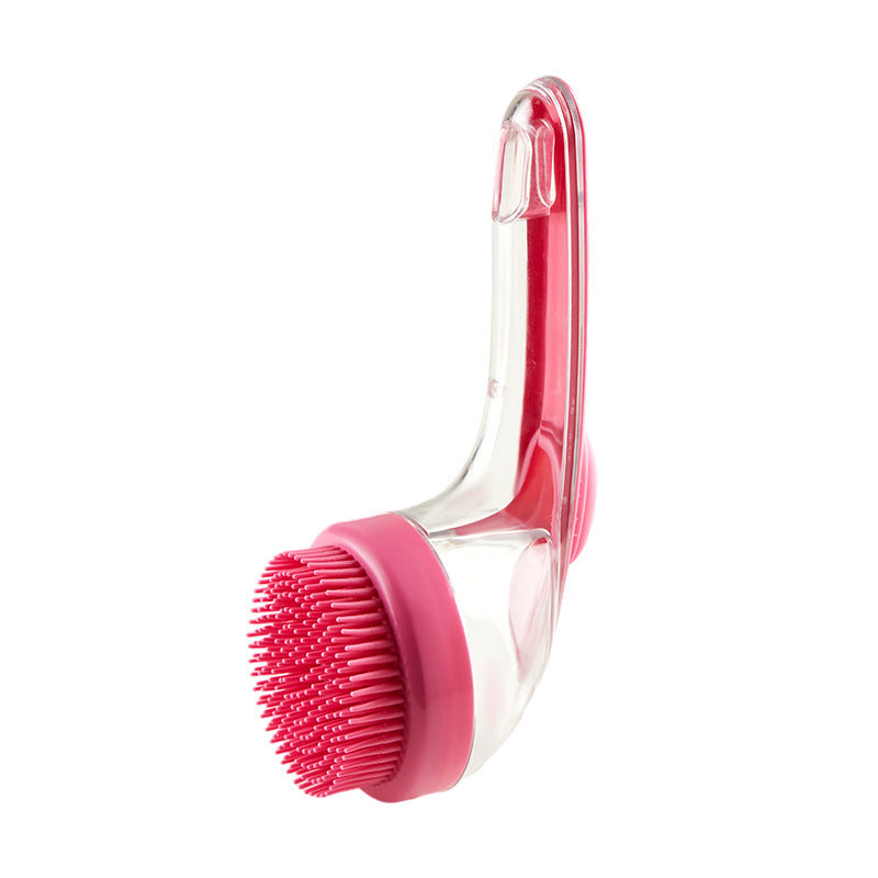 Cepillo para perros, gatos o mascotas,cepillo de limpieza de baño para mascotas..cepillo de baño de mascotas de mango largo. Aseo versátil con recipiente de champú de jabón para facilitar el rellenado.