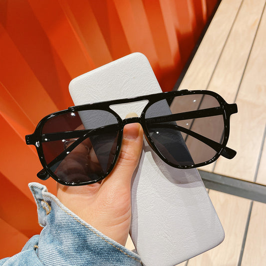 Retro TR Transparente gafas de sol amarillas hermosas