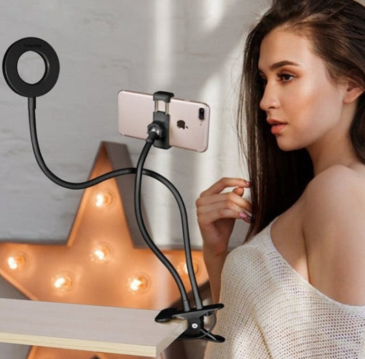 💡 Aro de Luz LED con Soporte de Escritorio – Multifuncional