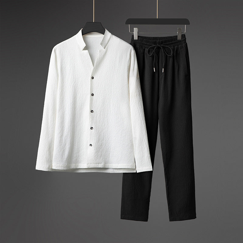 Hermoso juego de manga larga para hombres con estilo..