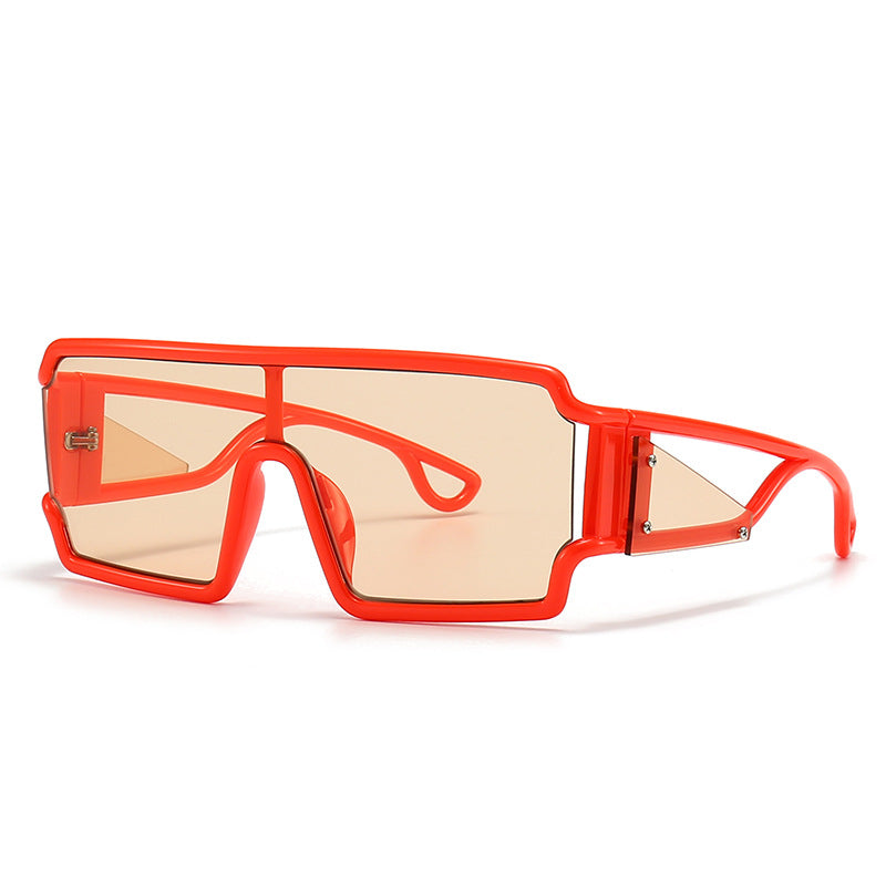 Moda cuadrada Gafas de sol vintage de borde grande