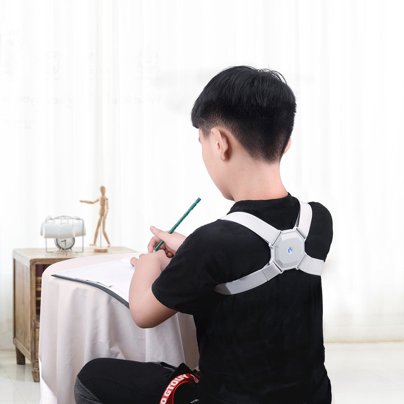 Corrector de postura inteligente, ajustable para Adultos o Niños. Permite la corrección de la espalda gracias a sus cinturones de ajustables en tiempo real Entrenamiento de evaluación de la postura corporal.