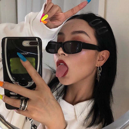 Gafas de montura cuadrada gruesas gafas de sol de moda para mujer