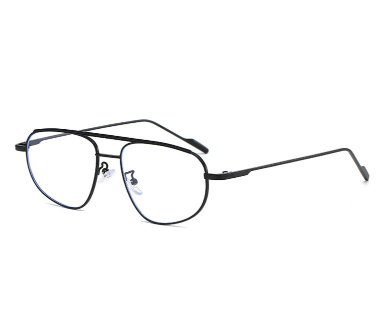 Moda de gafas de sol de doble haz de metal