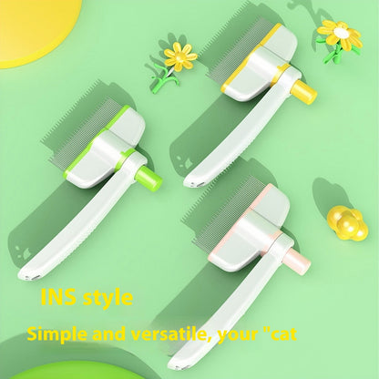 Cepillo con dientes para gato o mascota. Removedor de pelo con dientes suaves para no provocar irritación de la piel de la mascota, además permite aseo completo usado con productos de  eliminación de pulgas.