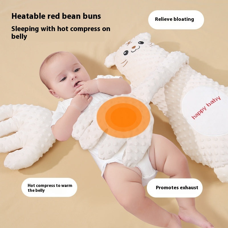 Almohada Antigases para Bebé | Mano de Peluche con Control Remoto para Calmar y Acompañar el Sueño Infantil