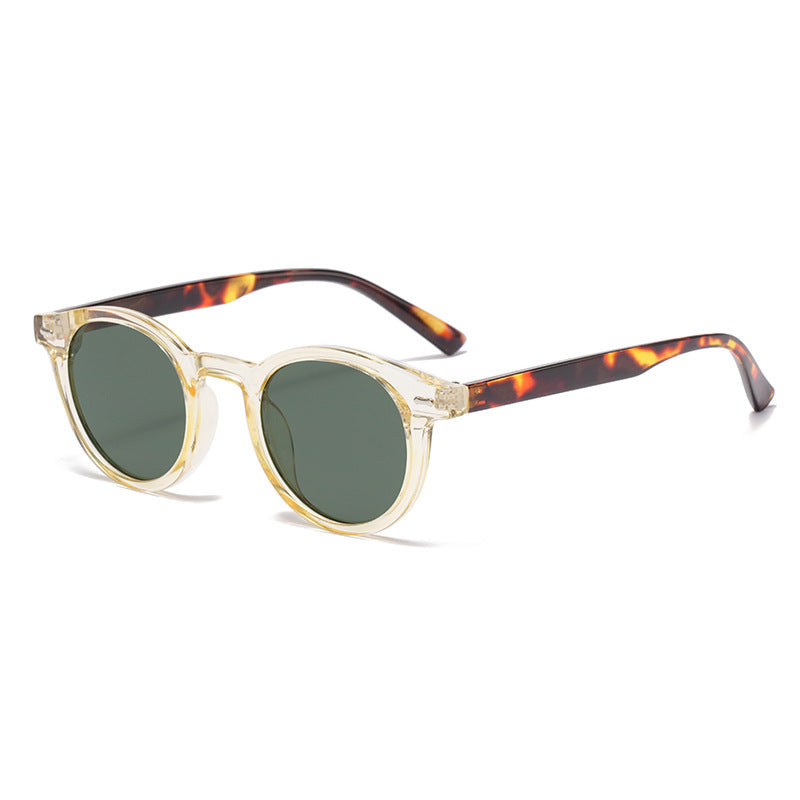 Nuevas gafas de sol de marco redondo, personalidad retro, gafas de sol modernas para mujeres