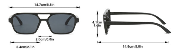 Gafas de sol de marco completo, protección UV antiazul de doble haz