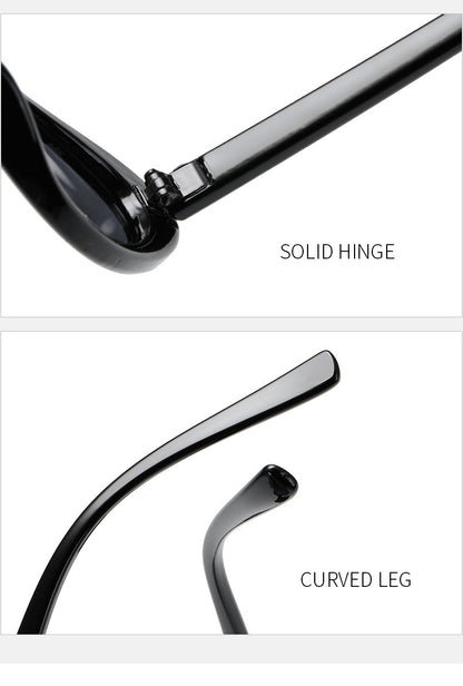 Marco ovalado de gota de agua retro INS estilo gafas personalizadas