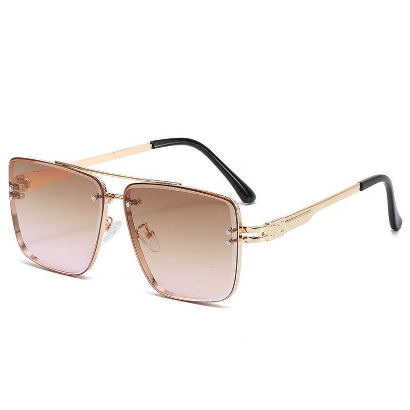 INS Internet Celebrity Catwalk Exquisita gafas de sol Moda