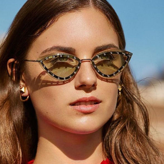 Nueva moda, femeninas gafas de sol sin marco
