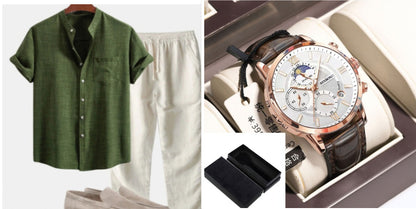 Cuello de soporte para hombre Camisa de manga corta de cola digital de moda ajustada delgada