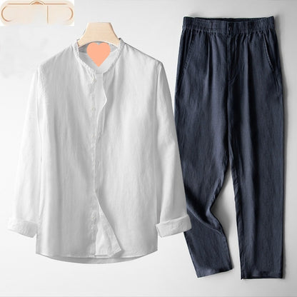 Traje de manga larga retro para hombre con traje de tanga larga