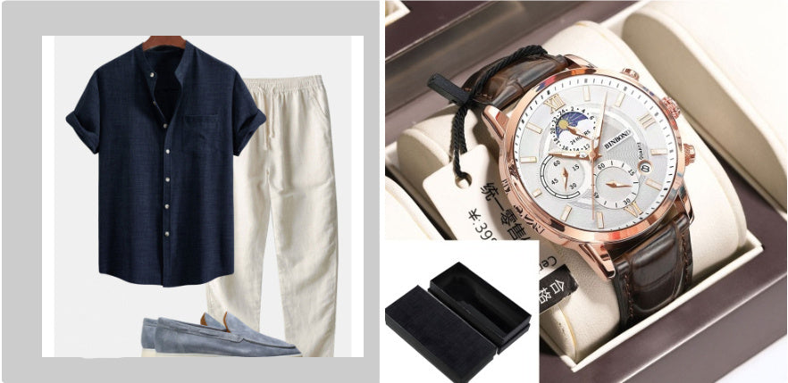 Cuello de soporte para hombre Camisa de manga corta de cola digital de moda ajustada delgada