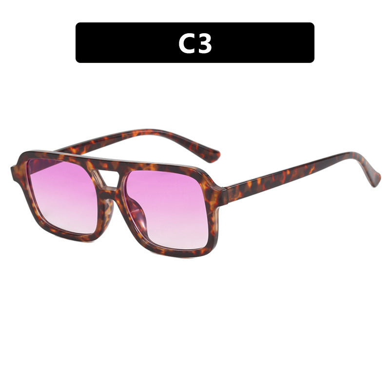 Gafas de sol de doble haz europeas y americanas de doble marco que coinciden con todo