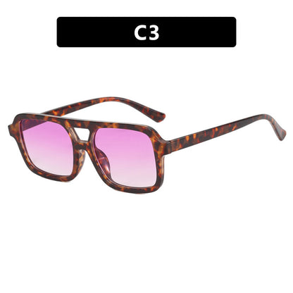 Gafas de sol de doble haz europeas y americanas de doble marco que coinciden con todo