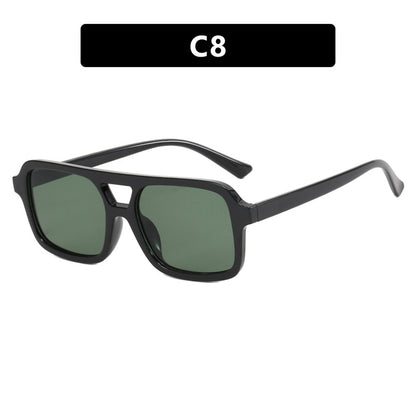 Gafas de sol de doble haz europeas y americanas de doble marco que coinciden con todo