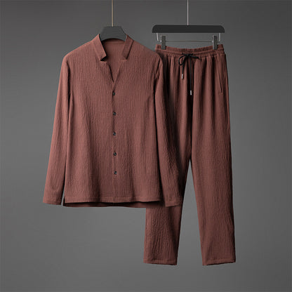 Hermoso juego de manga larga para hombres con estilo..