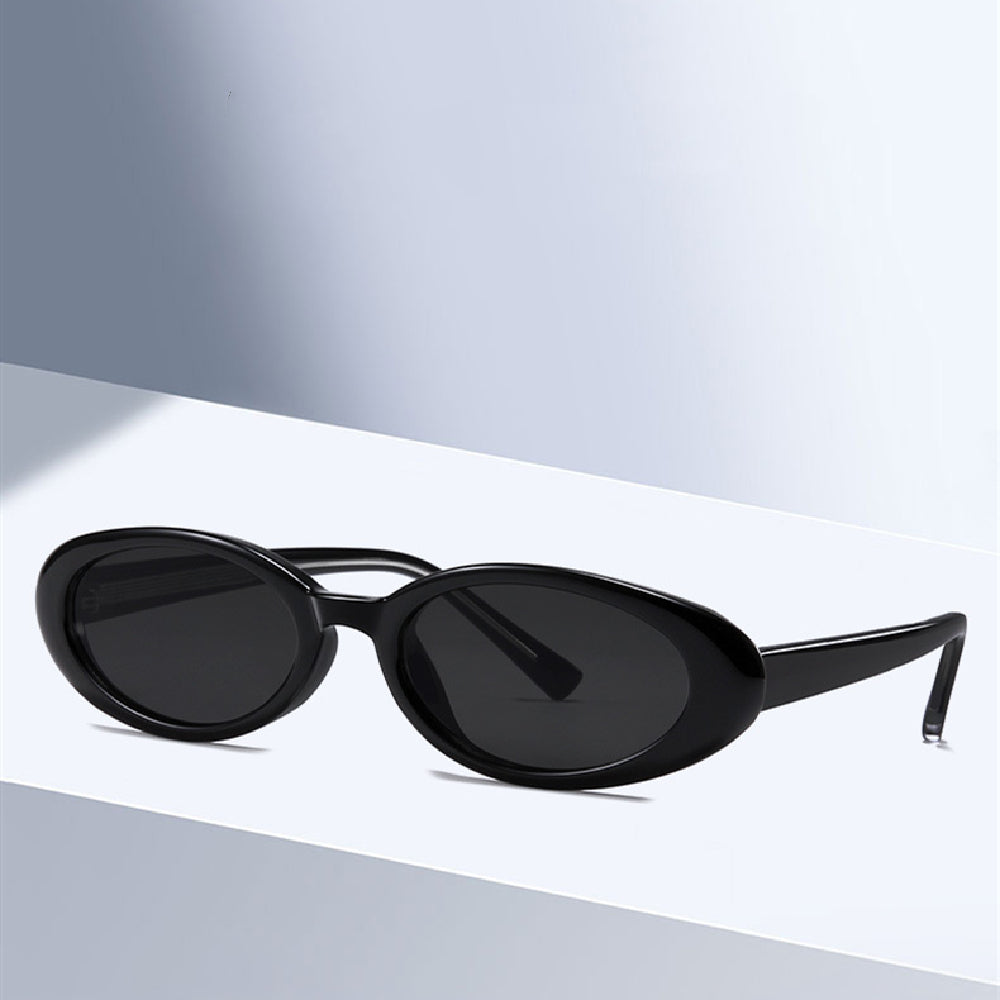 Pequeño marco de gafas de sol clasicas, gafas de sol estilo gato .