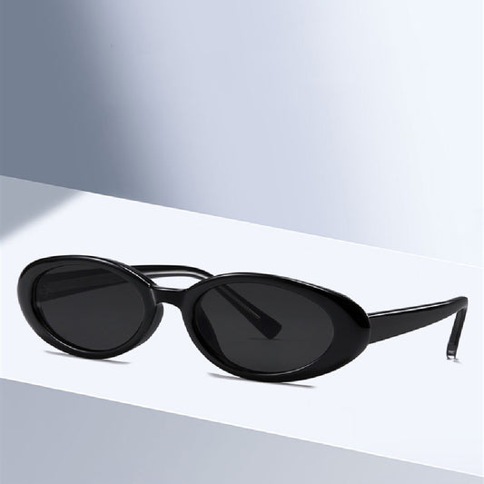 Pequeño marco de gafas de sol clasicas, gafas de sol estilo gato .