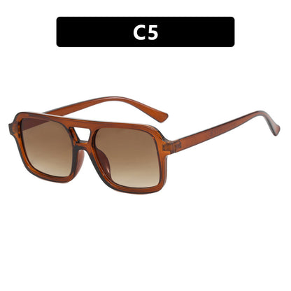 Gafas de sol de doble haz europeas y americanas de doble marco que coinciden con todo