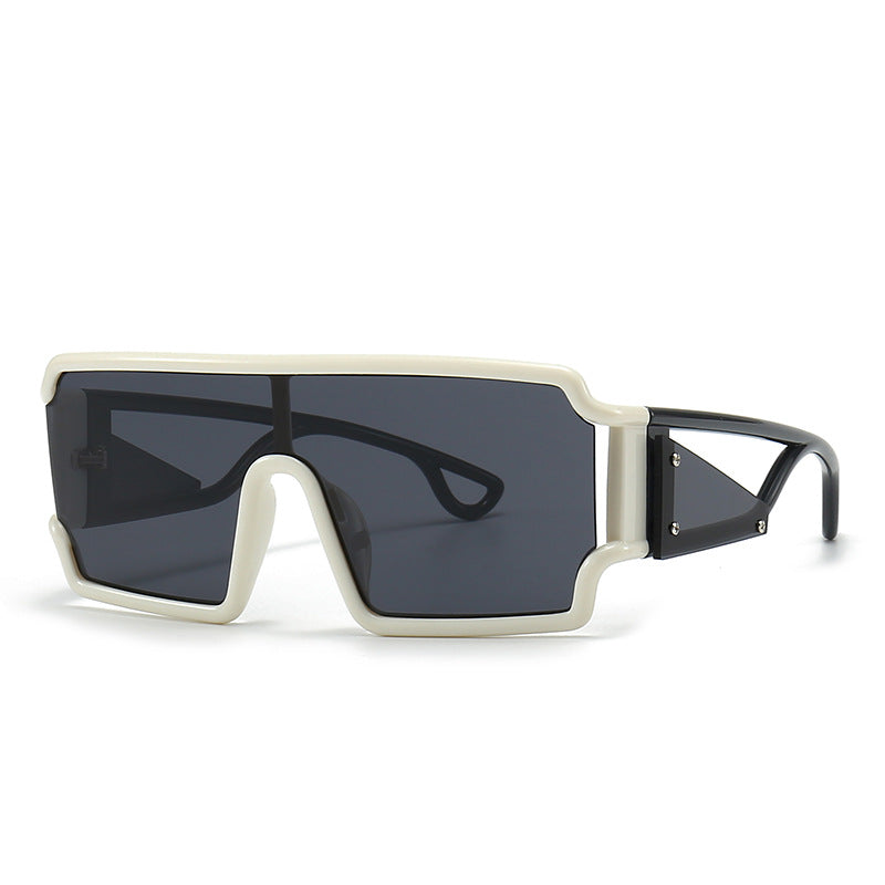 Moda cuadrada Gafas de sol vintage de borde grande