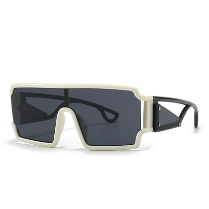Moda cuadrada Gafas de sol vintage de borde grande