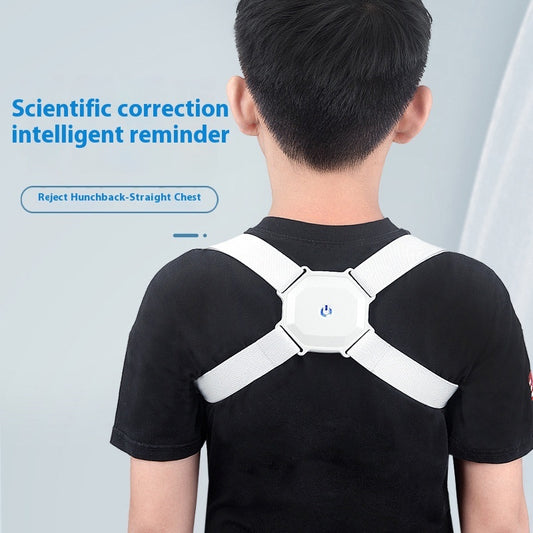 Corrector de postura inteligente, ajustable para Adultos o Niños. Permite la corrección de la espalda gracias  a sus cinturones de ajustables en tiempo real Entrenamiento de evaluación de la postura corporal.