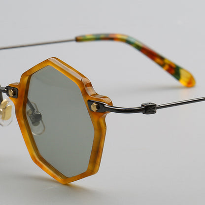 Gafas  retro, encuadre poligonales