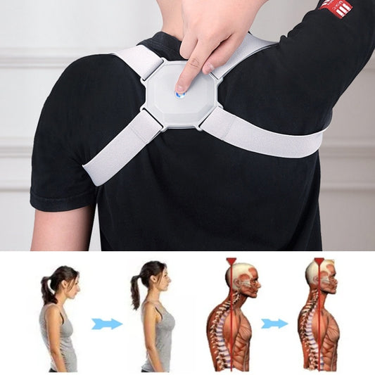 Corrector de postura inteligente, ajustable para Adultos o Niños. Permite la corrección de la espalda gracias  a sus cinturones de ajustables en tiempo real Entrenamiento de evaluación de la postura corporal.