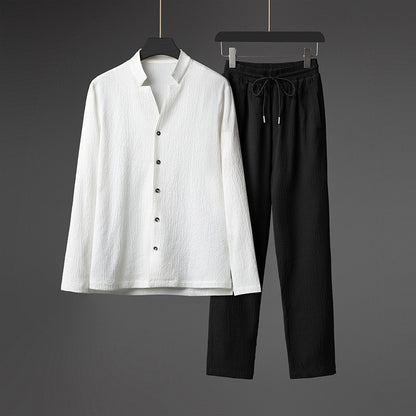 Hermoso juego de manga larga para hombres con estilo..