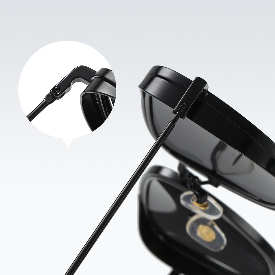 Gafas de sol para mujer Metal Vintage Square Steampunk