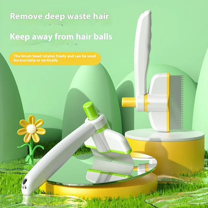 Cepillo con dientes para gato o mascota. Removedor de pelo con dientes suaves para no provocar irritación de la piel de la mascota, además permite aseo completo usado con productos de  eliminación de pulgas.