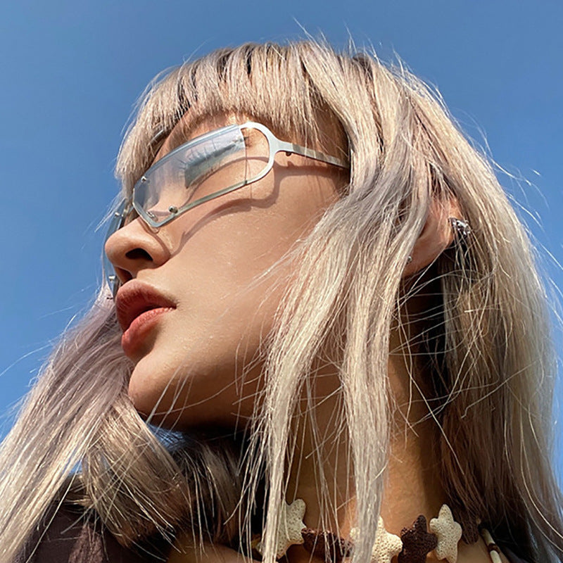 Tecnología futura de gafas de sol de metal