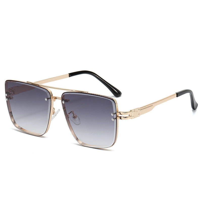 INS Internet Celebrity Catwalk Exquisita gafas de sol Moda