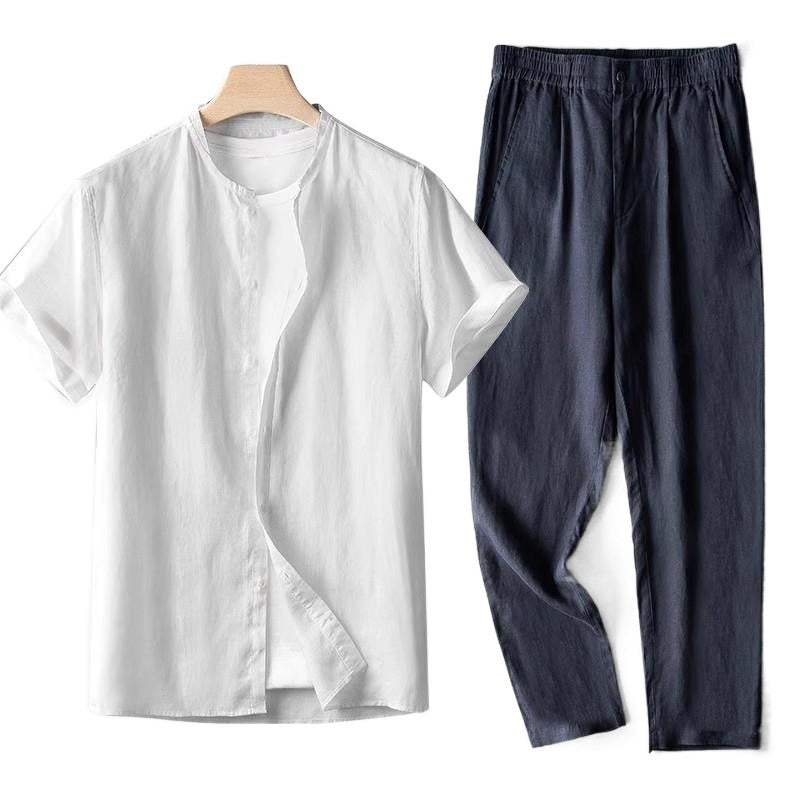 Traje de manga larga retro para hombre con traje de tanga larga