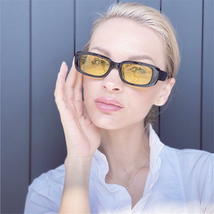 Gafas de montura cuadrada gruesas gafas de sol de moda para mujer