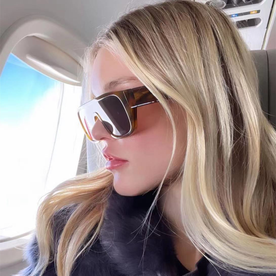 Nuevas gafas de sol cuadradas de un solo trozo