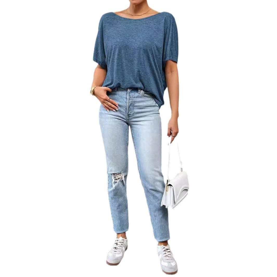 European And American Style Women Casual T-shirt