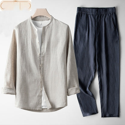 Traje de manga larga retro para hombre con traje de tanga larga