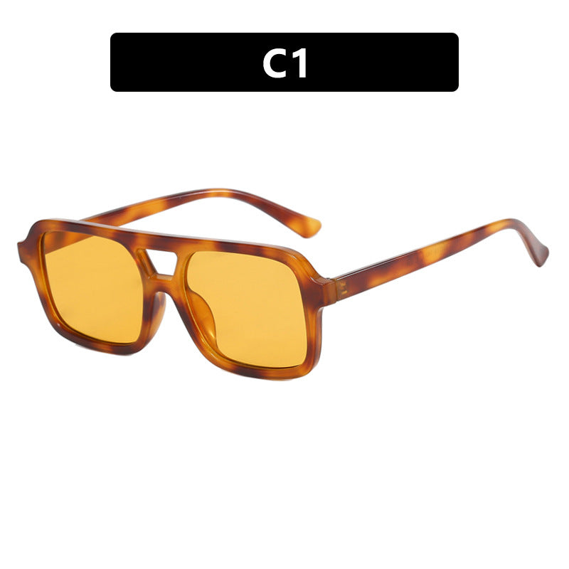 Gafas de sol de doble haz europeas y americanas de doble marco que coinciden con todo