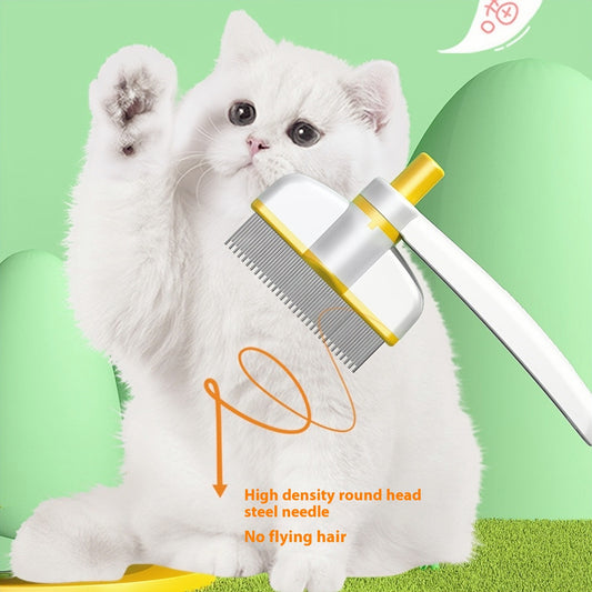Cepillo con dientes para gato o mascota. Removedor de pelo con dientes suaves para no provocar irritación de la piel de la mascota, además permite aseo completo usado con productos de  eliminación de pulgas.