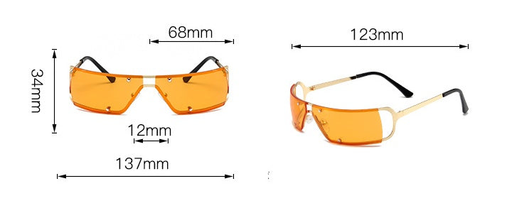 Tecnología futura de gafas de sol de metal