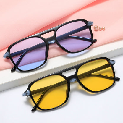 Tendencia de gafas de sol de doble haz