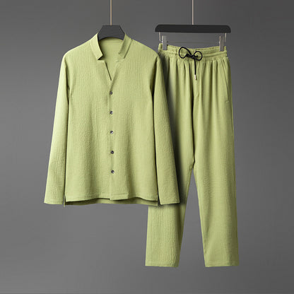 Hermoso juego de manga larga para hombres con estilo..