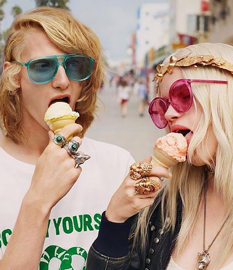 Nuevas gafas de sol de doble haz para hombres